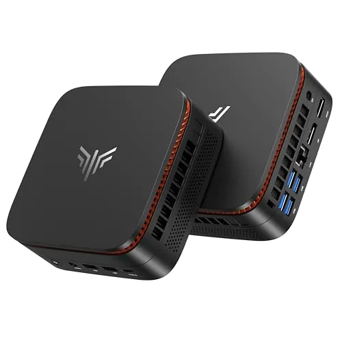 NiPoGi Pinova P1 Mini PC W-11 Pro AMD Ryzen Embedded R2544 (4C/8T, bis 3,7 GHz, 4 MB L3 Cache), 16 GB DDR4(max. 32 GB) 256 GB SSD(max. 4 TB) 4K Triple Display/Wi-Fi 5/BT 4.2/RJ45 für Büro & Bildung