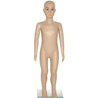 tectake Schneiderpuppe Schaufensterpuppe aus Kunststoff - Schneiderpuppen aus robustem Polypropylen, ideal für kreative Nähprojekte und zur Präsentation von Kleidung. Höhe von 110 cm, perfekt für Kinderbekleidung.