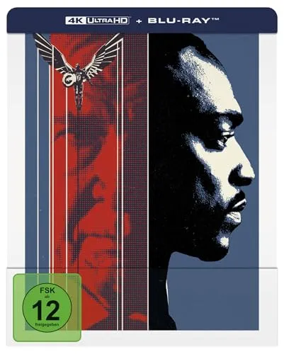 Captain America - Brave New World (4K Ultra HD) (+ Blu-ray) - Actionreicher Superheldenfilm, in dem Sam Wilson die Rolle des Captain America übernimmt und sich einem globalen Komplott stellen muss. Erlebe den fulminanten Auftakt einer neuen 'Avengers'-Ära!