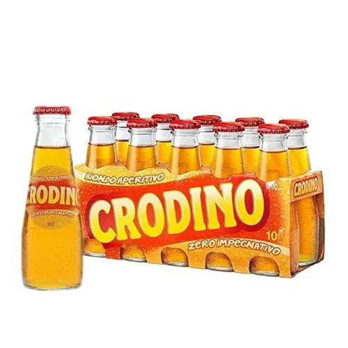 Crodino alkoholfreier Bitteraperitif - 10 Flaschen - Erfrischender alkoholfreier Bitteraperitif mit intensivem Orangengeschmack, ideal für Aperitifs und gesellige Anlässe. Perfekt für alkoholfreie Genussmomente!