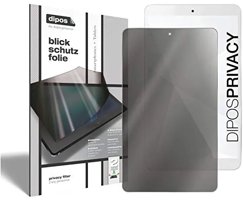dipos I 2-Wege Blickschutzfolie kompatibel mit Telekom Tablet Puls (Im Hochformat) I Sichtschutz-Folie Display-Schutzfolie Privacy-Screen - Schützt gegen seitliche Blicke