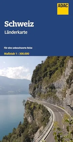 ADAC Länderkarte Schweiz 1:300.000: Straßenkarte und Autokarte