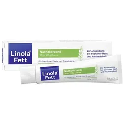 Linola Fett Nachtkerzenöl Creme 50 G - Arzneimittel zur Behandlung trockener Haut, schützt und macht die Haut weich. Ideal für akute und chronische Hautprobleme.