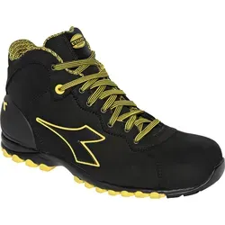 Diadora Utility Beat DA2 Mid S3S, Sicherheitsschuhe Unisex - Schwarz/Gelb - 38 EU