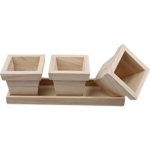 Create Craft Blumentopf-Set – 27 x 9 x 9 cm – Empress Tree, 1 Set 576260