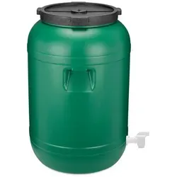 Garronda Weithalsfass 120 Liter Futtertonne - Mülltonnen – BPA-freier HDPE Behälter für sichere Lagerung von Wasser und Futtermitteln, ideal für hygienisches Einlegen von Sauerkraut oder Gurken.
