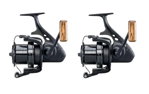 Okuma Custom Black CB 60 Karpfenrolle - Weitwurfrolle - Angelrollen für Süßwasserangeln, ideal für Graskarpfen und Karpfen. Mit Aluminiumspule und 101,6 cm Schnureinzug für präzise Würfe.