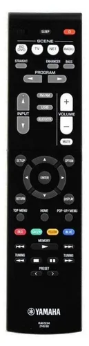 Yamaha RAV532 Fernbedienung für HTR3068, HTR3069, HTR4071 - Originale Fernbedienung für Yamaha Modelle, sofort einsatzbereit ohne Installation. Alle Funktionen verfügbar, kompakt und benutzerfreundlich. Ideal für unkomplizierte Bedienung.
