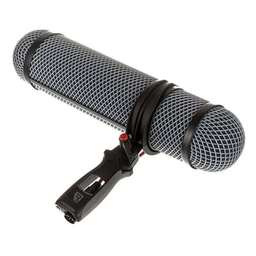 Rycote Super Blimp für Rode NTG - Mikrofonzubehör mit Windschutzkorb und modularer Schwinghalterung, ideal für klare Audioaufnahmen in windigen Umgebungen.