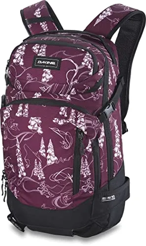 Dakine Women's Heli Pro 20L Rucksack - Vielseitiger Begleiter für Abenteuer - Der Dakine Heli Pro 20L Rucksack bietet viel Stauraum für Uni und Freizeit. Mit Laptopfach, Tragesystem für Skier oder Snowboard und fleecegefüttertem Brillenfach ist er ideal für jedes Abenteuer.