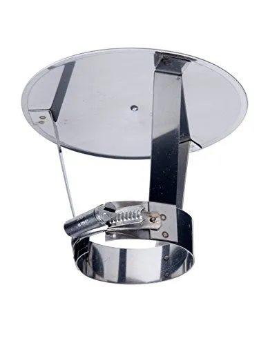 Regenhaube Edelstahl DN 80 80mm Abgasrohr Schornstein Rauchrohr Kamin
