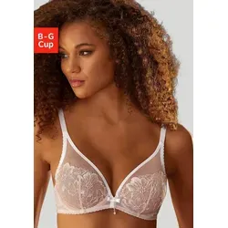 JETTE Bügel-BH in einzigartigem Blumen-Design, sexy Dessous weiß 70