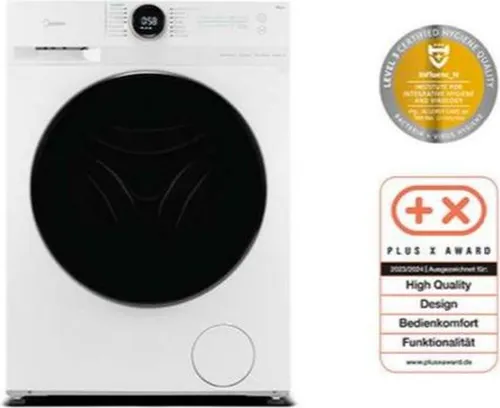 Midea MF200D86WB-14EAS Waschtrockner - 8 kg Waschen, 6 kg Trocknen, Inverter Motor, 60 Min. Wasch- und Trockenprogramm, APP-Steuerung und AquaStop