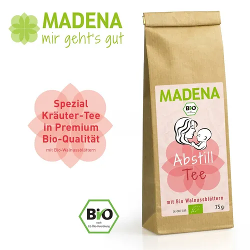 MADENA Bio Abstilltee - Kräutertee Apothekenqualität Abstillen Walnussblätter
