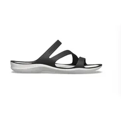 Crocs Swiftwater Sandalen schwarz für Damen, Größe 36-37 (6) - Wanderschuhe für Damen, extrem leicht und wasserfreundlich, ideal für den Sommer – perfekt für Aktivitäten am Wasser und entspannte Ausflüge.
