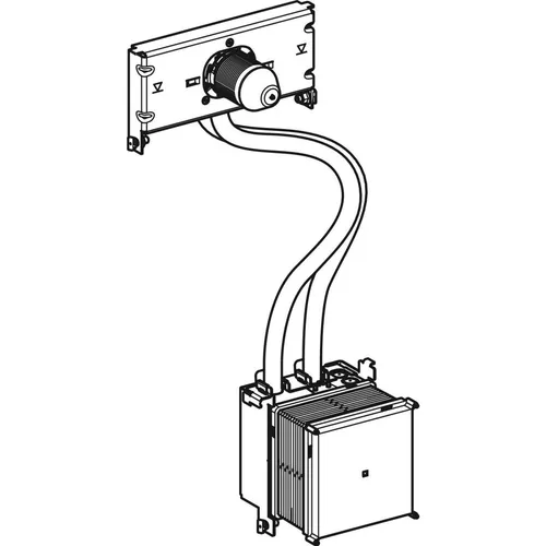 GE GIS Traverse für Wandarmatur mit UP-Funktionsbox - WC-Teile & -Aufsätze, robustes Geberit GIS Tragssystem für einfache Installation und optimale Stabilität, Maße: 662 x 311 x 150 mm, Gewicht: 3,09 kg
