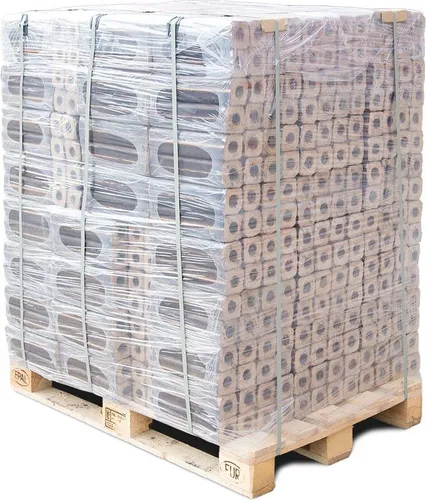 PINI KAY XXL Holzbriketts aus Buchenholz, 96x10kg Briketts, 960kg Palette