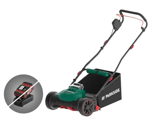 PARKSIDE® PSMA 20-Li A1 Akku-Spindelmäher 20V - Rasenmäher ohne Akku + Ladegerät, ideal für kabelloses Mähen mit präziser Schnittleistung und umweltfreundlichem Akkubetrieb.