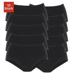 petite fleur Taillenslip (10er-Pack) aus elastischer Baumwolle schwarz 48/50