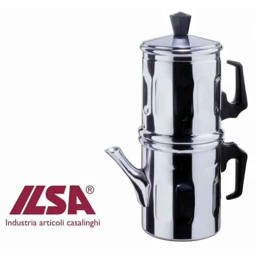 Ilsa - Kaffeemaschine Napoletana Diamante Aluminium CL 45, 6 Tassen