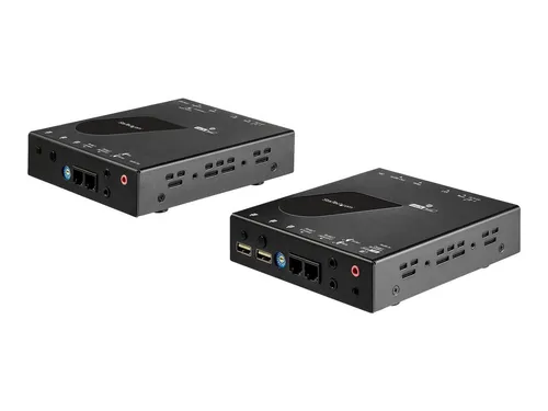 StarTech.com HDMI KVM Extender over LAN Console Over IP 4K 30Hz - Kabel & Adapter – Extender für Video/Audio bis 100 km, TAA-konform, ideal für professionelle Anwendungen mit 4K-Auflösung und USB-Unterstützung.