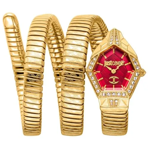Just Cavalli JC1L304M0035 Damen Uhr - Elegante Armbanduhr für Damen mit Edelstahlgehäuse und analogem Ziffernblatt, ideal für modische Akzente im Alltag.