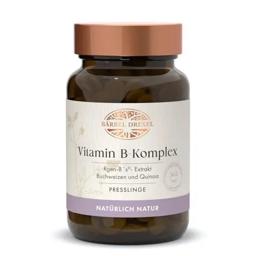 Vitamin B Komplex Tabletten (92 Stk) - Natürlich und Vegan von Bärbel Drexel - Vitamin B-Complex Präparate, aus rein natürlichen Quellen, ohne synthetische Zusätze für hohe Bioverfügbarkeit und Wohlbefinden.