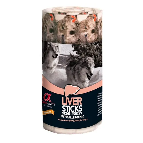 alpha spirit Dog Stick Leber 16er Pack - Leckerbissen für Hunde, ideal für Training und Belohnung. Die schmackhaften Lebersticks sind besonders zart und leicht verdaulich, perfekt für jeden Hund.