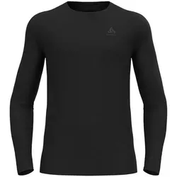 ODLO Thermounterwäsche Herren Merino 200 - Langarm Thermoshirt mit Rundhals und 1/2 Reißverschluss, wärmend, atmungsaktiv und ideal für Wintersport und Freizeit