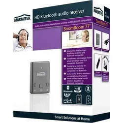Marmitek BoomBoom 77 Audioempfänger Bluetooth - Kopfhörer-Zubehör, macht verkabelte Kopfhörer drahtlos und bietet dank aptX Low Latency® hervorragende Tonqualität ohne Verzögerung.