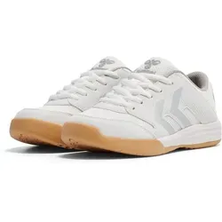 Hummel Multiplay Stable Lc Jr - bright white/lunar rock, Größe: 40 - Der Hummel Multiplay Stable Lc Jr bietet durch die atmungsaktive Mesh-Konstruktion und die breite Laufsohle besonderen Komfort und Stabilität für aktive Kinder. Ideal für den täglichen Einsatz.