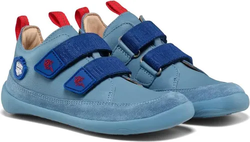 Affenzahn Barfußschuh Leder Buddy mit Klettverschluss - Sneaker für Mädchen – Weiche und rutschfeste Sohle für ein natürliches Laufgefühl. Schnell an- und auszuziehen dank Klettverschluss und Platz für gesunde Fußentwicklung!