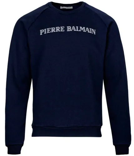 Balmain Paris Sweatshirt Pierre Balmain Pullover Gerippten Kragen mit elastischen Bündchen