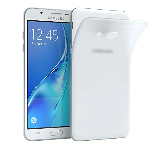 EAZY CASE Hülle kompatibel mit Samsung Galaxy J7 (2016) Schutzhülle Silikon, matt & Ultra dünn, Slimcover, Handyhülle, Hülle/Soft Case, Silikonhülle, Backcover, Transparent