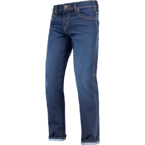 Jeans John Doe Taylor W36/L34 - Dunkelblau - Motorradhosen für Männer, ganzjährig tragbar, mit hochwertiger Verarbeitung für optimalen Komfort und Sicherheit.