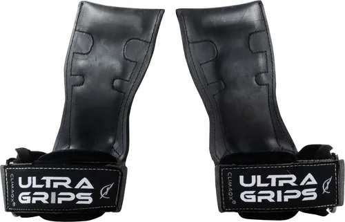 Climaqx Ultra-Grips Zughilfen für Kraftsport - Kraftsport-Zubehör mit flexibler Anti-Rutsch-Gummi-Beschichtung, die Hände und Unterarme entlastet, für mehr Kontrolle und Sicherheit beim Training.