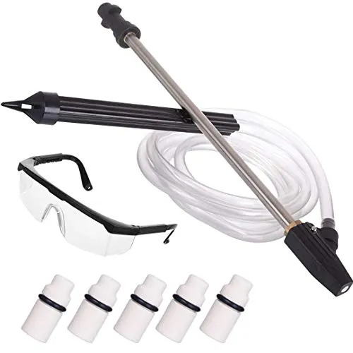 Hochdruck Sandstrahler Düse Set für Karcher K-Serie - Hochdruckreiniger Zubehör, 5x Keramikdüse für effizientes Entfernen von hartem Schmutz und ideal für Karcher K2 bis K7 Modelle.