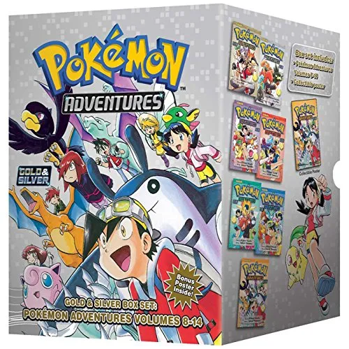 POKEMON ADVENTURES GN BOX SET VOL 02 GOLD SILVER - Science Fiction-Mangas: Erlebe die spannenden Abenteuer von Gold und Silver in dieser hochwertigen Box-Set-Ausgabe, perfekt für Sammler und Fans!