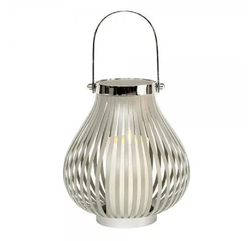 Lambert Windlicht Laterne Helen Edelstahl Taupe (24cm) - Elegantes Windlicht aus Edelstahl in Taupe, ideal für stimmungsvolle Beleuchtung und besondere Akzente in Ihrem Wohnraum.