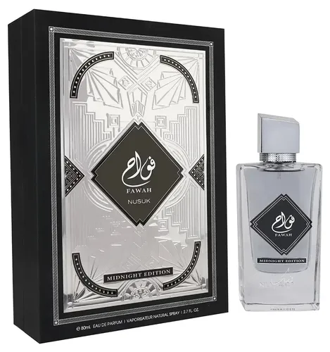 Nusuk Fawah Midnight Edition Eau de Parfum 80ml - Herren Parfüm, 80 ml, mit intensiven und geheimnisvollen Duftnoten für unvergessliche Abende.