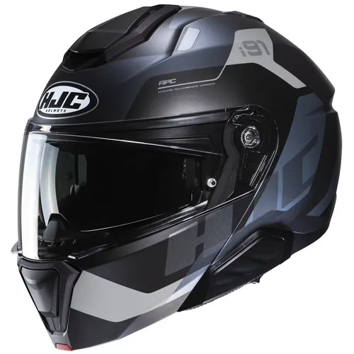 HJC i91 Carst MC5SF Integral- und Jethelm schwarz, M - Motorradhelm mit klarem Visier und integrierter Sonnenblende, ideal für Komfort und Sicherheit. Leicht, mit herausnehmbaren Innenfutter und Belüftung für optimale Frischluftzufuhr.