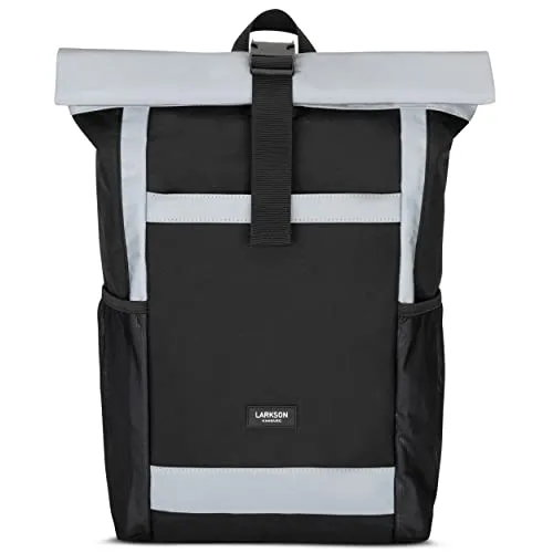 LARKSON Cityrucksack No 2 Reflective – Wasserabweisend und Ergonomisch - Rucksäcke für Damen und Herren mit reflektierendem Material für bessere Sichtbarkeit. Gepolstertes Laptopfach und durchdachtes Design für optimale Organisation und Tragekomfort.