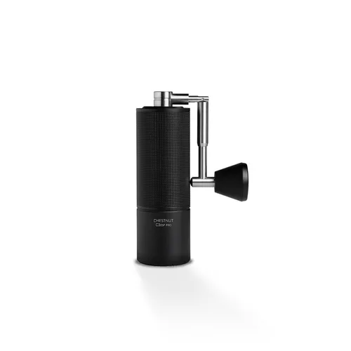 Timemore Chestnut C3 ESP PRO Handmühle - Manuelle Kaffeemühle aus Aluminium, ideal für Kaffeeliebhaber, die Wert auf präzise Mahlgrade legen. Perfekt für unterwegs mit Aufbewahrungstasche und Reinigungsbürste.