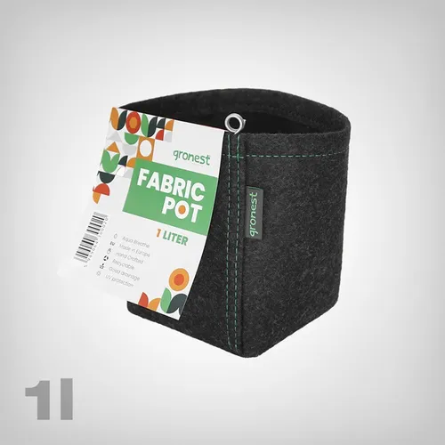 Gronest Stofff 1L Pflanzsack - verhindert Drehwurzeln, Air-Pruning für Grower