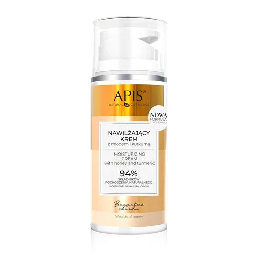 Bogactwo Miodu nawilżający krem z miodem i kurkumą 100ml APIS 5901810006693