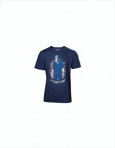 GW192d Uncharted 4 T-Shirt -L- A Thief's End, blau Neu & OVP