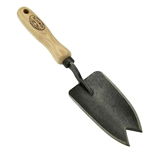 DeWit Blumenkelle 'Welldone' mit V-Schneide 31 cm I Blumenschaufel & Unkrautstecher in bester Qualität I FSC®-zertifizierte Handschaufel I Handgemachte Garten-Schaufel I Garden Tools – Made in Holland