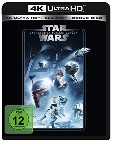 STAR WARS Ep. V: Das Imperium schlägt zurück [Blu-ray] - Kultiger Sci-Fi Film, Freigegeben ab 12 Jahren, erleben Sie die epischen Kämpfe der Rebellen gegen das Imperium.
