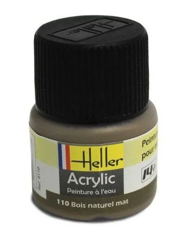 Heller 9110 -  Peinture Acrylic 110 bois naturel mat, 12ml - Neu