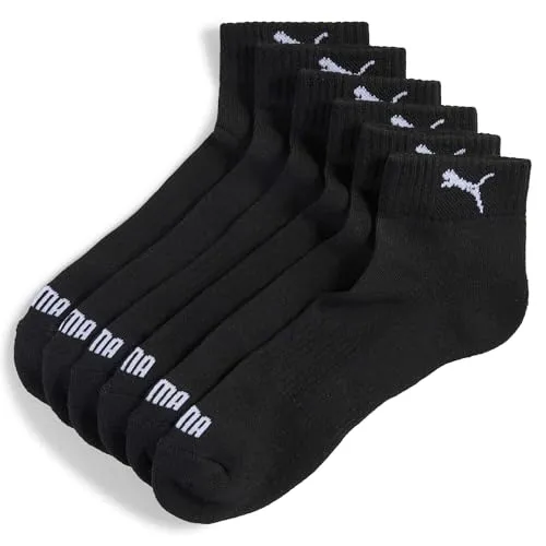 Puma Unisex Cushioned Quarter 3 pack